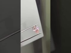 3.01CT Fancy Light Pink VS1 2EX CVD Laboratuvar Büyümüş Elmas Pear Cut IGI Sertifikası