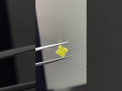 1.5ct Lab Growm Diamond Princess Cut CVD Yoğun Sarı VS1 2EX N IGI.