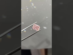 3.72ct Laboratuvarda yetişmiş elmas Radiant Cut CVD Fancy Pink VS Loose elmas