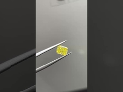 1.24ct Laboratuvarda yetiştirilmiş elmas ışıltılı kesik CVD Fantezi Yoğun Sarı VVS2 EX VG N IGI