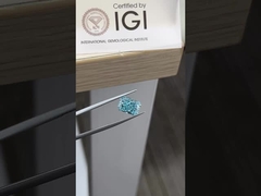 3.55ct Laboratuvarda yetiştirilmiş elmas ışıltılı kesim HPHT Fancy Vivid Blue VS2 2EX N IGI.
