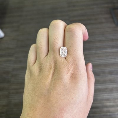 satın al 3.15CT VS1 H Uzun Yastık Laboratuvar Kesimi Yapılmış Elmas online manufacture