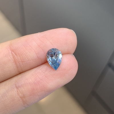 satın al 1.03ct Laboratuvarda yetiştirilen elmaslar CVD Pear Cut Fancy Intense Blue VS2 2EX N IGI online manufacture