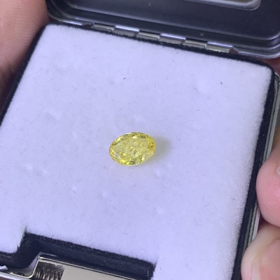 satın al 1.51ct Laboratuvarda yetişmiş elmas oval kesim HPHT Şık Parlak Sarı VS1 2EX N online manufacture