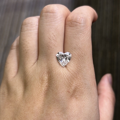 satın al 3.39ct VS1 F Sentetik Elmaslar Laboratuvar Elmaslar Kalp Brilliant Cut online manufacture
