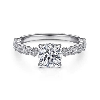 satın al 18K 14K 10K Gerçek Altın Özel Çin Fabrikası 1 Karat 2 Karat DEF VVS VS Laboratuvar Yaratılmış Elmas Nişan Yüzüğü online manufacture
