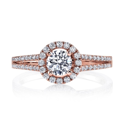 satın al Laboratuvarda Yaratılmış Elmas Halo Yüzük 18K 14K 10K Katı Altın Özel online manufacture
