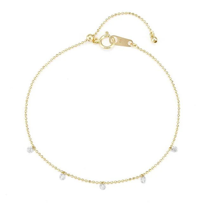 satın al Harika 18K 14K 10K Katı Altın Keskinlik CVD Yuvarlak Kesim Bezel Laboratuvar Büyütülmüş Elmas Bilezikler Mücevher Sevgililer için online manufacture