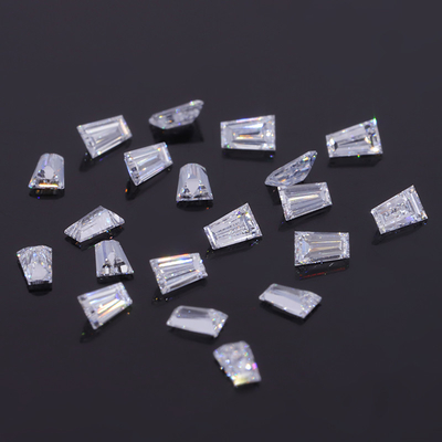 Sıfır Laboratuvar Yaratılmış Elmaslar Melee HPHT 2.6-3.1 ila 1.0-3.7mm Beyaz Trapez Şekli Trapez Kesimi
