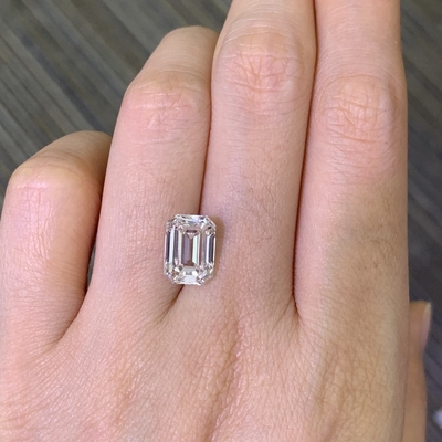 3.72CT Laboratuvar Yaratılmış Zümrüt Kesilmiş Elmas VS1 G EX N IGI Sertifikalı