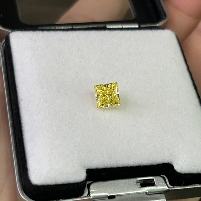 1.5ct Sıvı Laboratuvar Oluşturulmuş Yoğun Sarı Elmaslar VS1 Açıklık