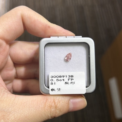 0.5ct VS1 Açıklık Açık Pembe Laboratuvar Büyümüş Elmas Pear Cut