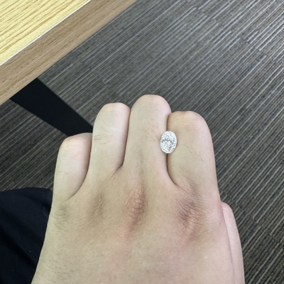 2.09ct Ucuz Laboratuvarda yetiştirilen elmaslar VS1 Açıklık E Renk Oval Şekil