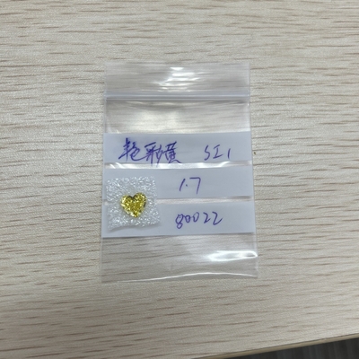 1.7CT Şık Sarı SI1 HPHT İnsan yapımı Kanarya Elmasları Kalp kesimi