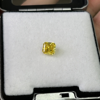 1.56ct Sentetik Sarı Elmas HPHT Laboratuvarda yetiştirilmiş Elmaslar Şık Parlak Sarı SI2 2VG N IGI