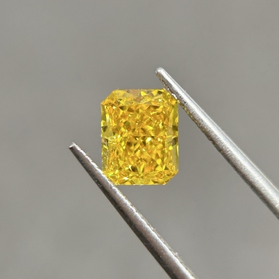 1.27ct VS1 2EX N IGI Sarı Laboratuvar Büyümüş Elmas Parlak Kesim HPHT