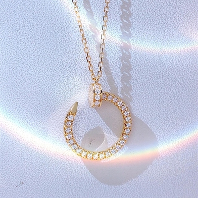 Doğal Elmas 0.39ct Juste Un Clou Kolye Pedant 18k Altın