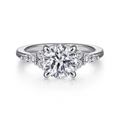 Nişan yüzüğü 14k 18k Altın Vintage Söz yüzüğü 1-2 CT laboratuvarda yetiştirilmiş eşsiz elmas yüzük